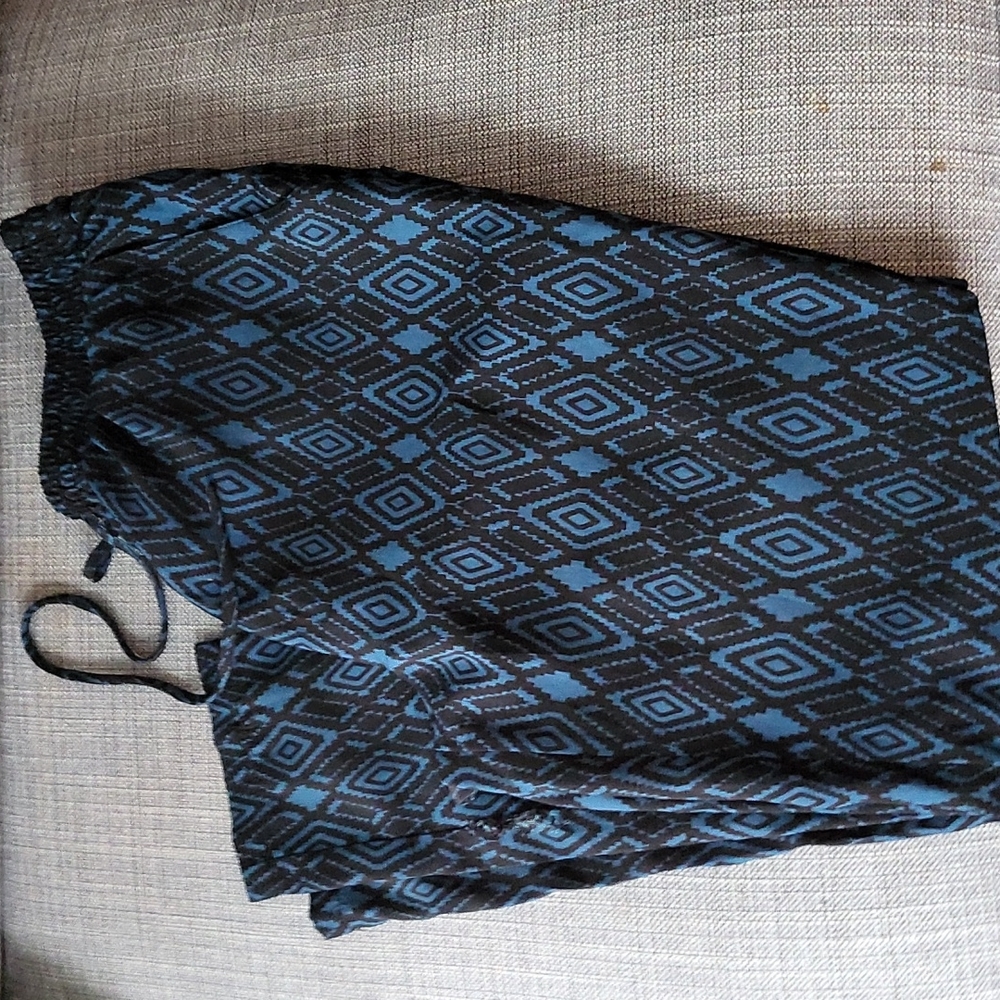 Forever21 Summer Thin Pants Black and Blue Size S